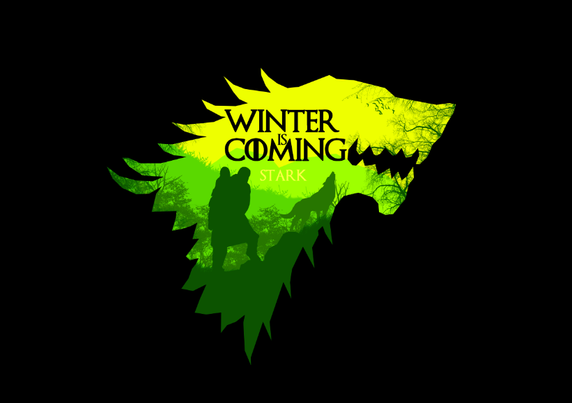 Game of Thrones juego de tronos camiseta T Shirt silueta Silhouette Stark lannister tyrell night's watch
