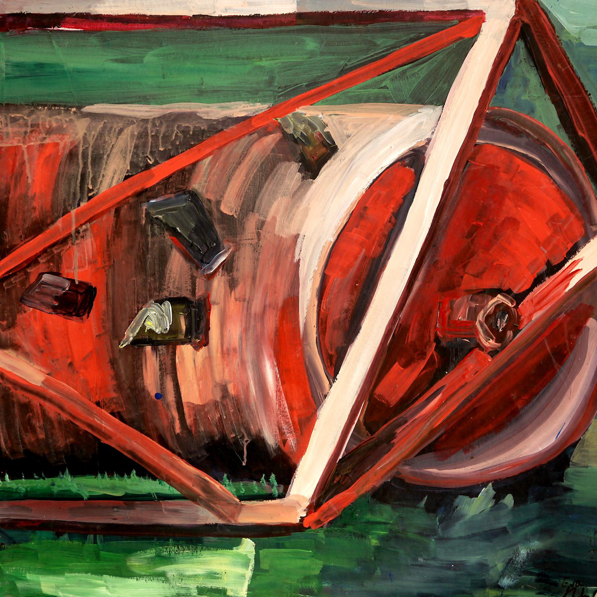 malarstwo paint acrilic nude akt plener nenufar trójkąt woda kolory abstrakcja akademia sztuki maimeri