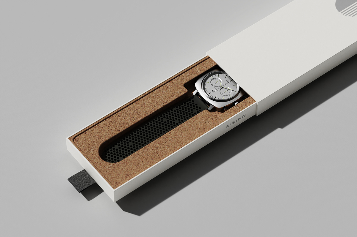 Brand Design industrial design  product design  rising chronograph sebastian halin watch design swedish design art direction  graphic design 