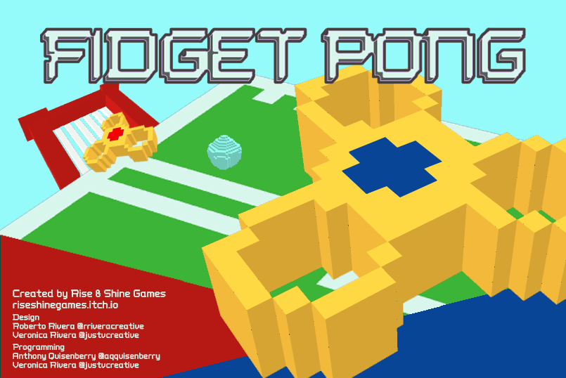 Gaming art 3D Project Fidget Spinners design game design  voxel