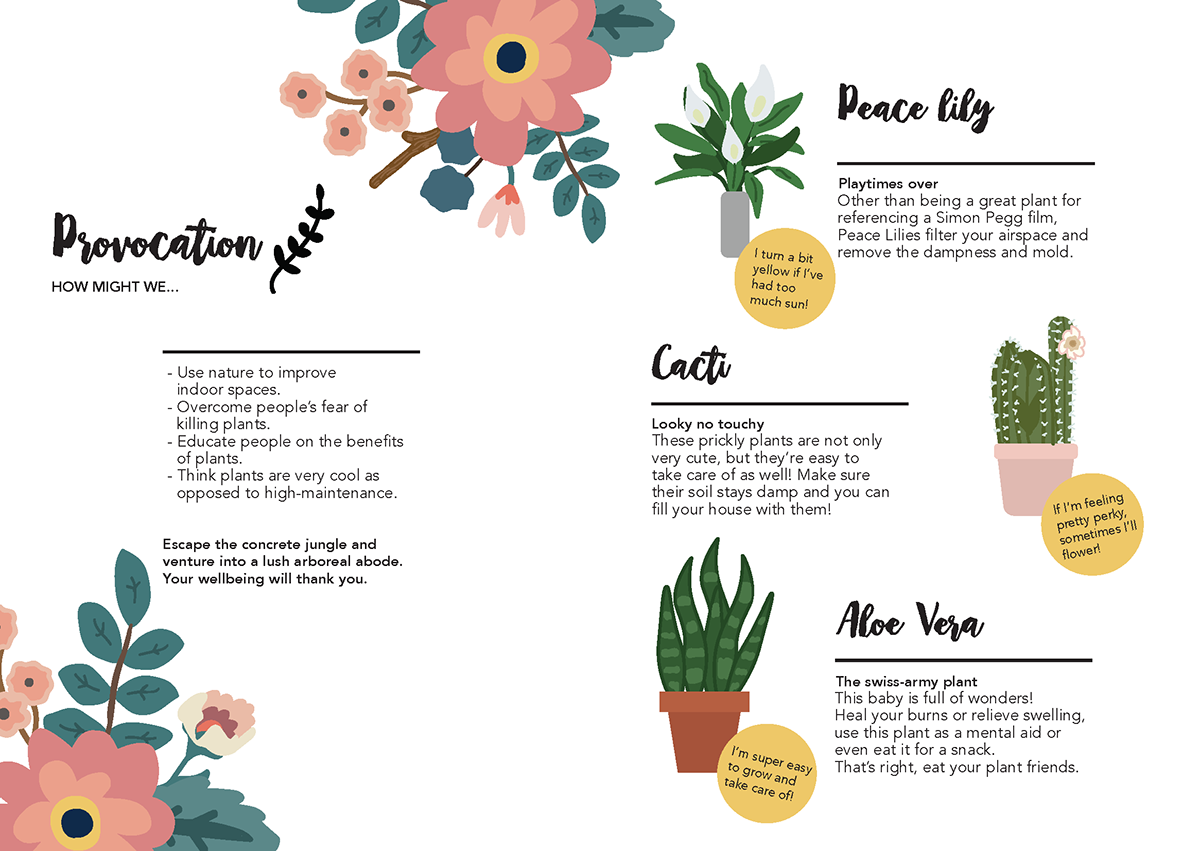 Adobe Portfolio Nature plants ILLUSTRATION  wellbeing motiongraphics Booklet