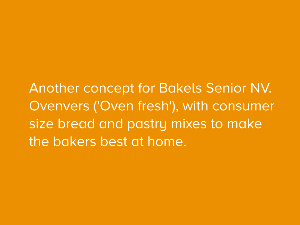 Ovenvers Bakels cake baking NTCP8 Anticipate antwerpen marketing   design