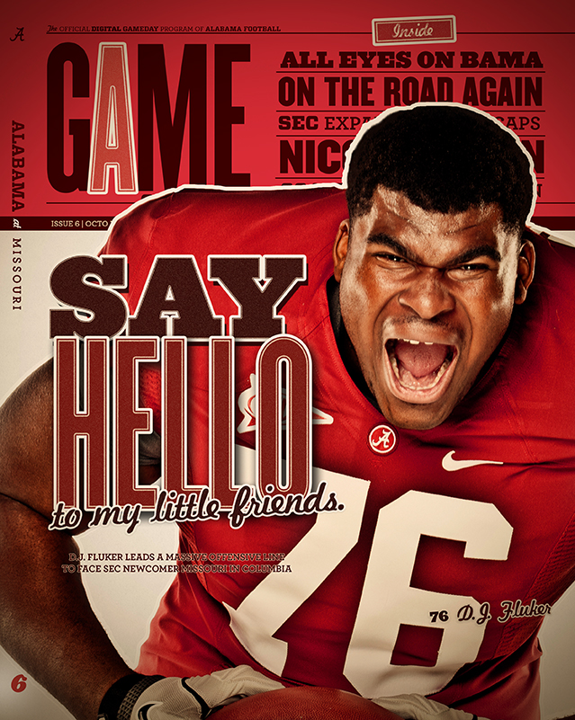 alabama football  program magazine