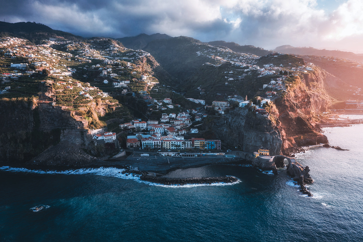 Aerial drone Europe Landscape Madeira mountains Nature Photography  Portugal Travel