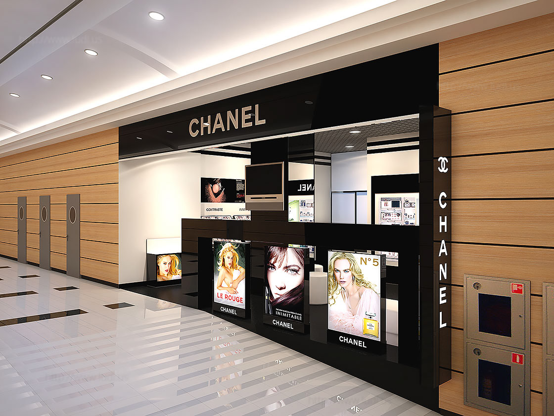 Shop design chanel Duty Free Moscow airport