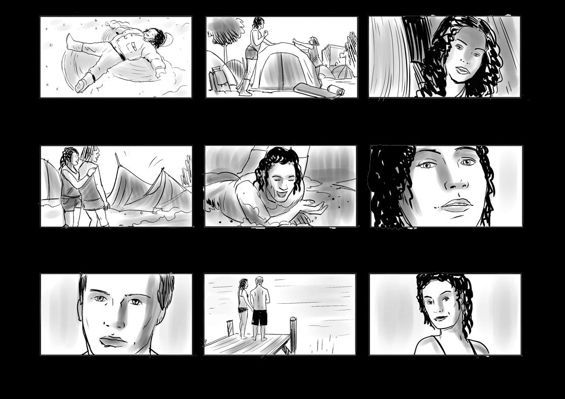 commercial storyboard visual art visualizer adverts giuseppe cristiano storyboard artist story artist client board shooring board
