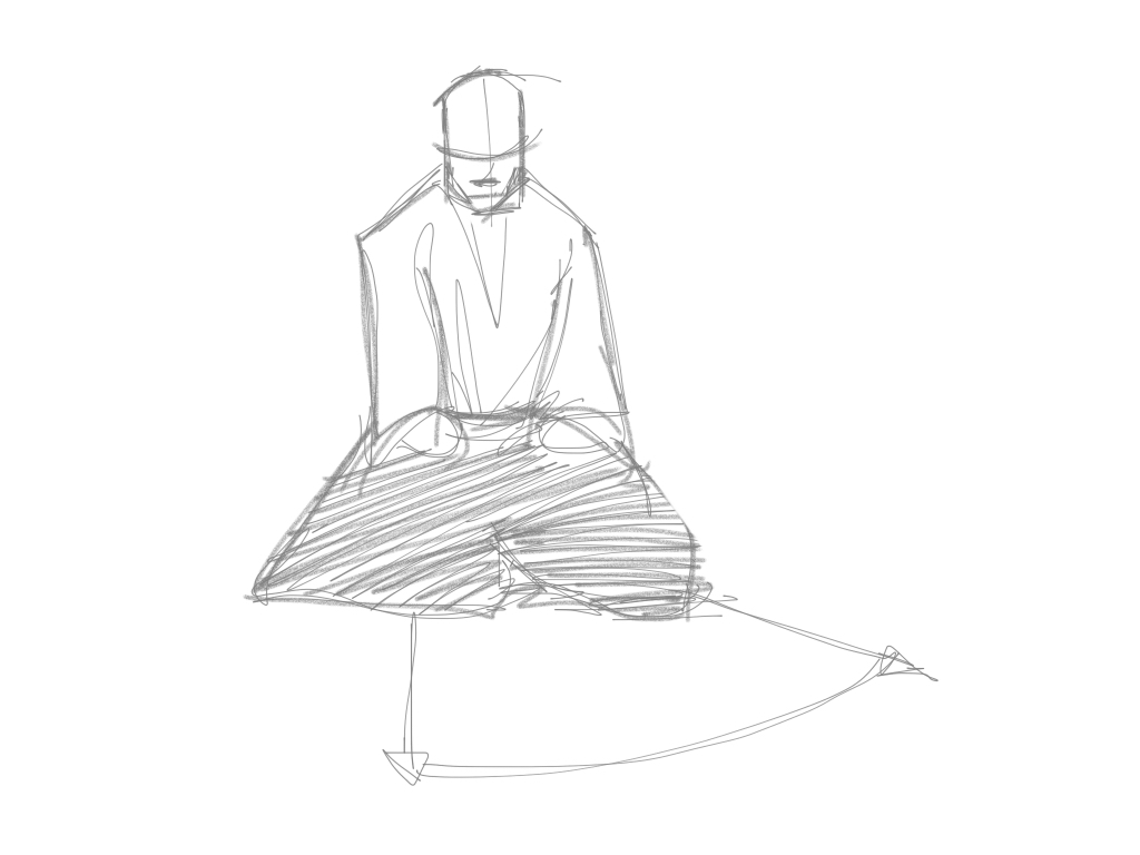 AdobeSketch aikido sketch ILLUSTRATION  Technique InDesign Layout
