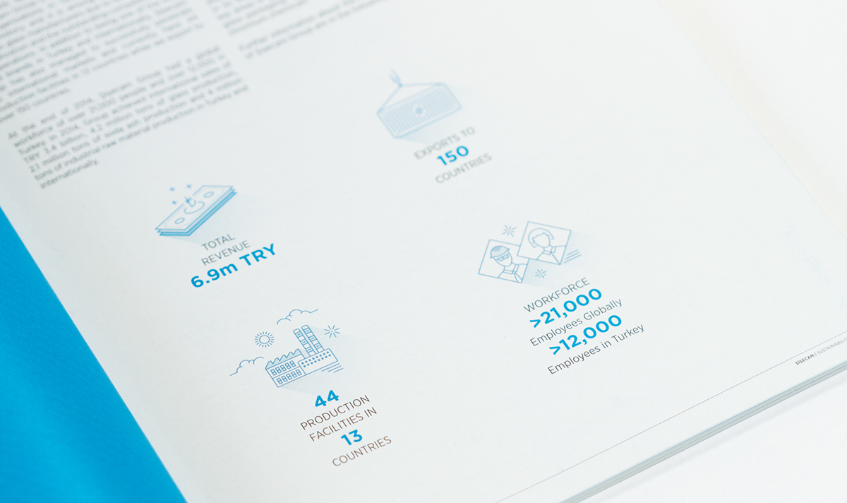 design infographic Layout Icon ILLUSTRATION  vector Sustainability report ANNUAL editorial