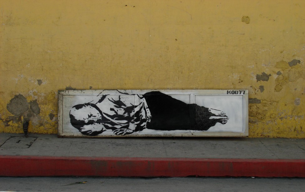 Guatemala xela artificio arte urbano stencil
