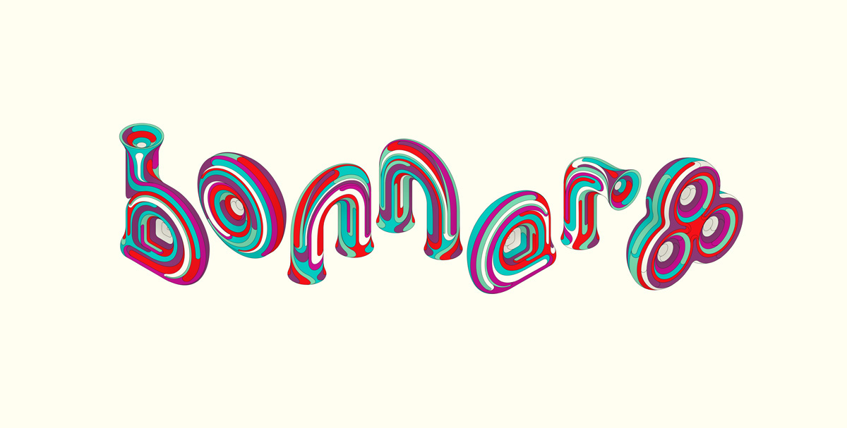 ILLUSTRATION  type typography   Illustrator Isometric Magic   festival music bonnaroo identity