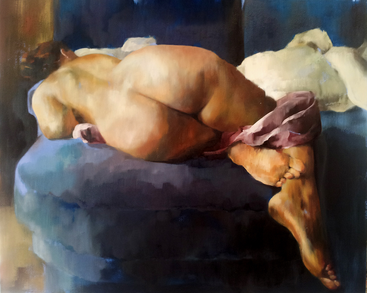 Figura figure desnudo sofa