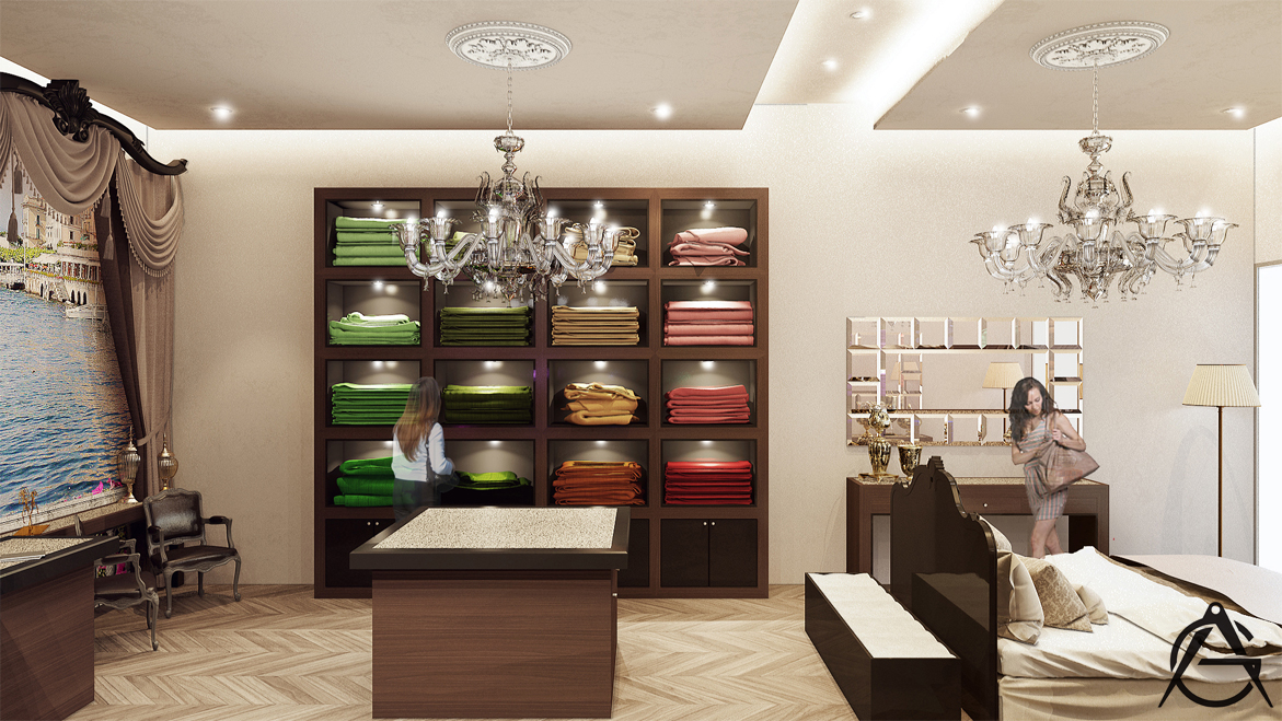 molteni Render interior render rendering showroom molteni Interior 3D Renders