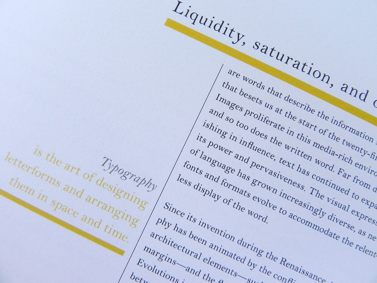 side by side Typographic Syntax relationship Booklet Layout modern Beatrice Warde Ellen Lupton