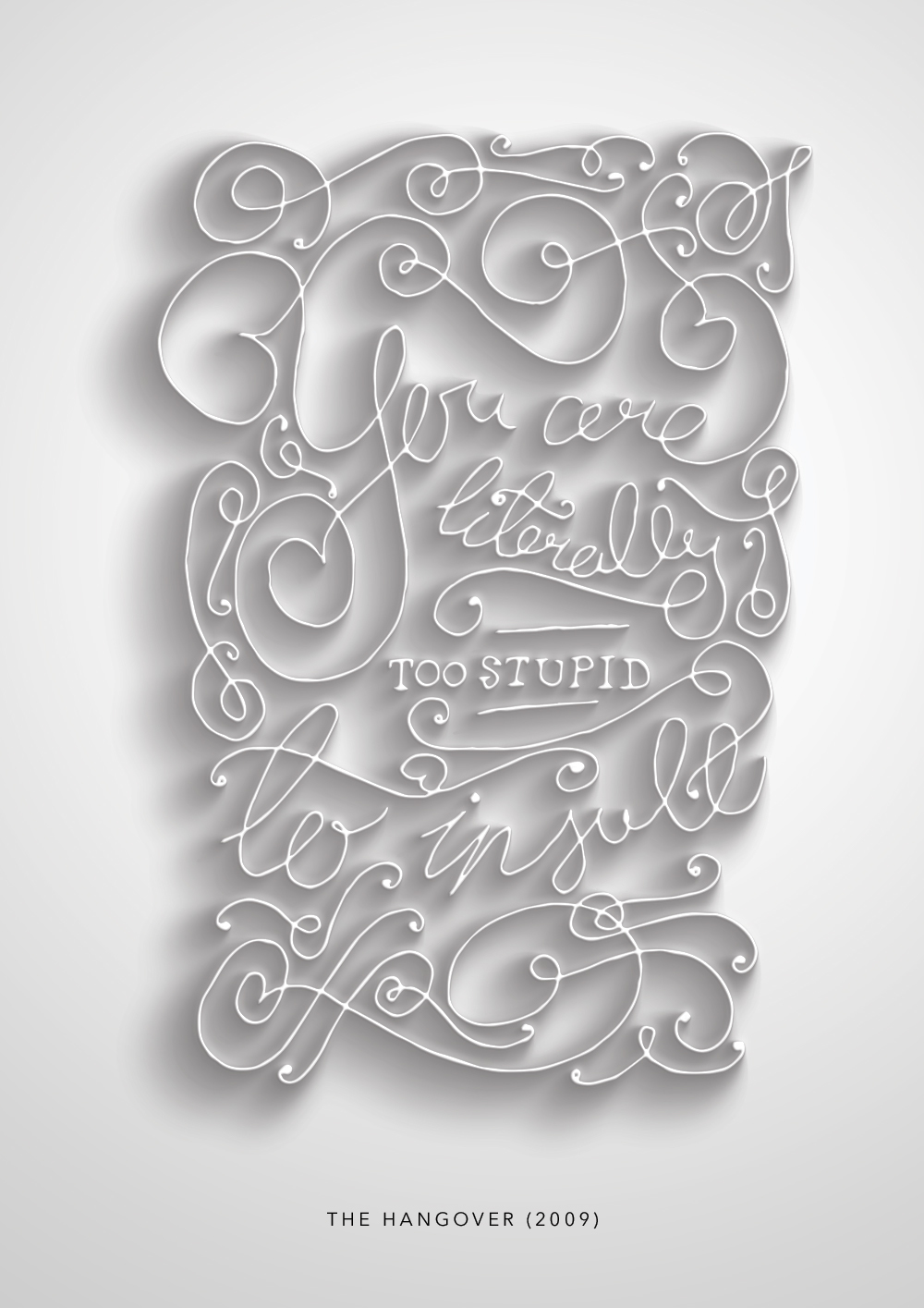 lettering HAND LETTERING poster Movies Film   Quotes modern calligraphy brush lettering