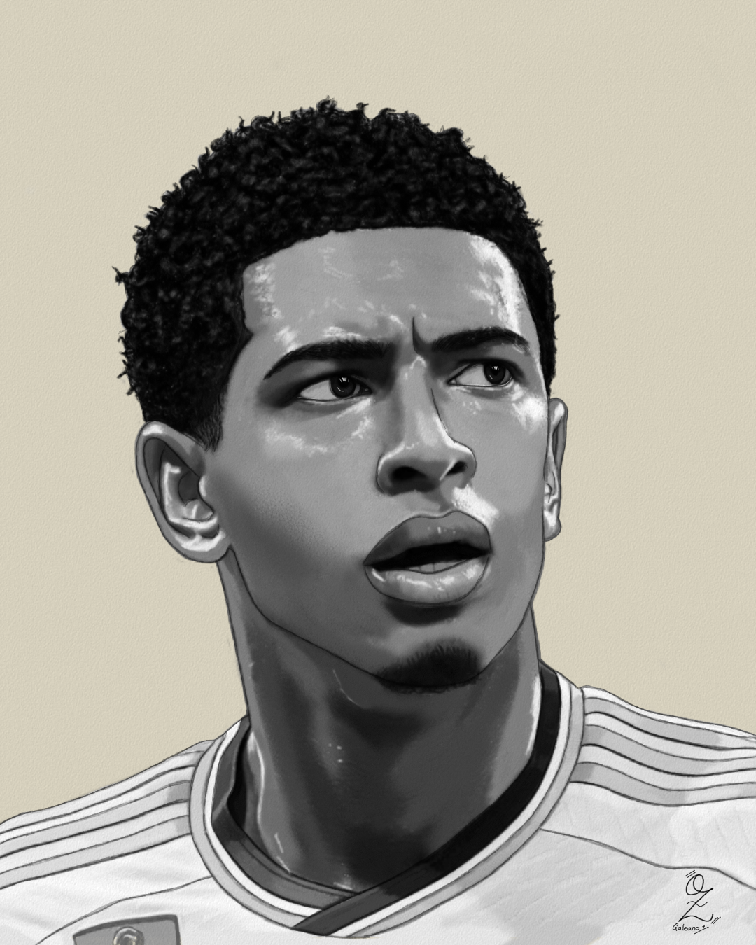 football sports Real Madrid fanart portrait art Drawing  sketch artwork artist