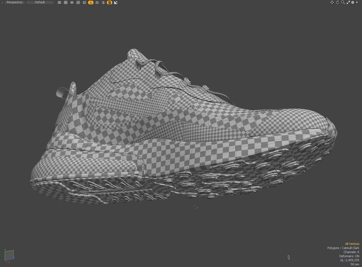 3D advertisement CGI modo Nike Photogrammetry shoe sport Substance Painter vray