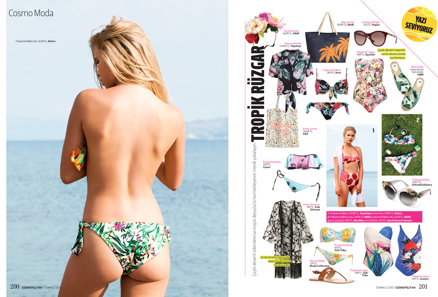 Cosmopolitan cosmopolitan Turkey cosmopolitan turkiye moda bikini beach summer Style model sports kum agency fashion story