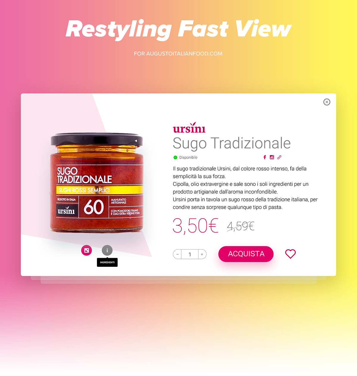 augusto RESTYLING Product Page e-commerce