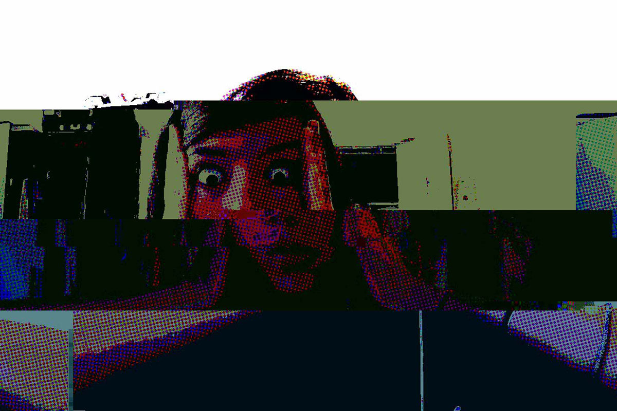 glitch art portraits Computer new media FVNMA Glitch portrait self portrait Digital Art 