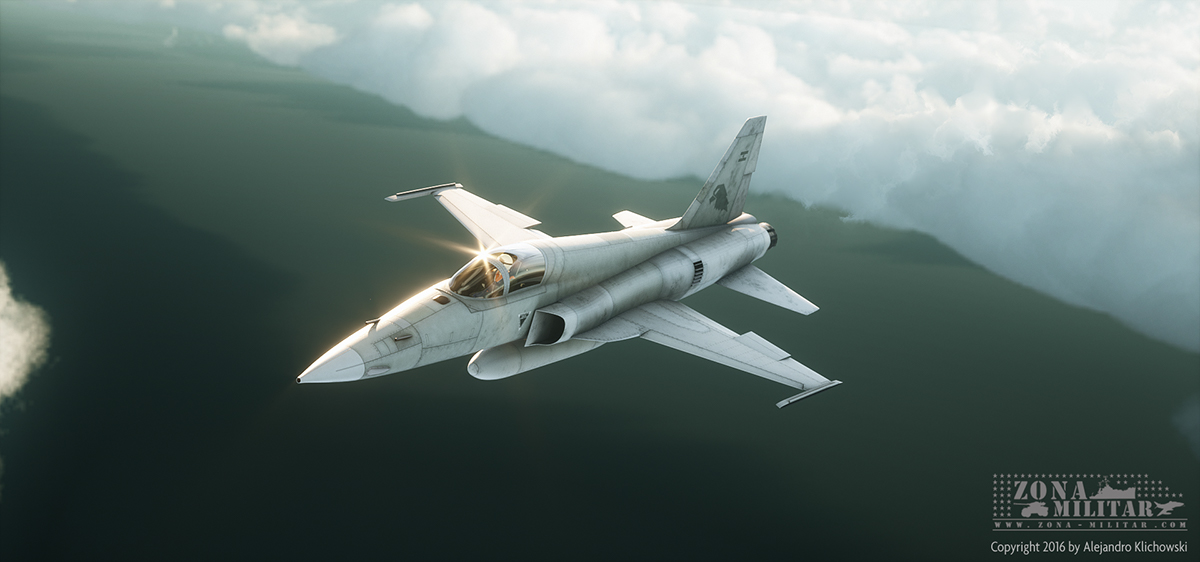 3D model Aircraft Fighter f-5