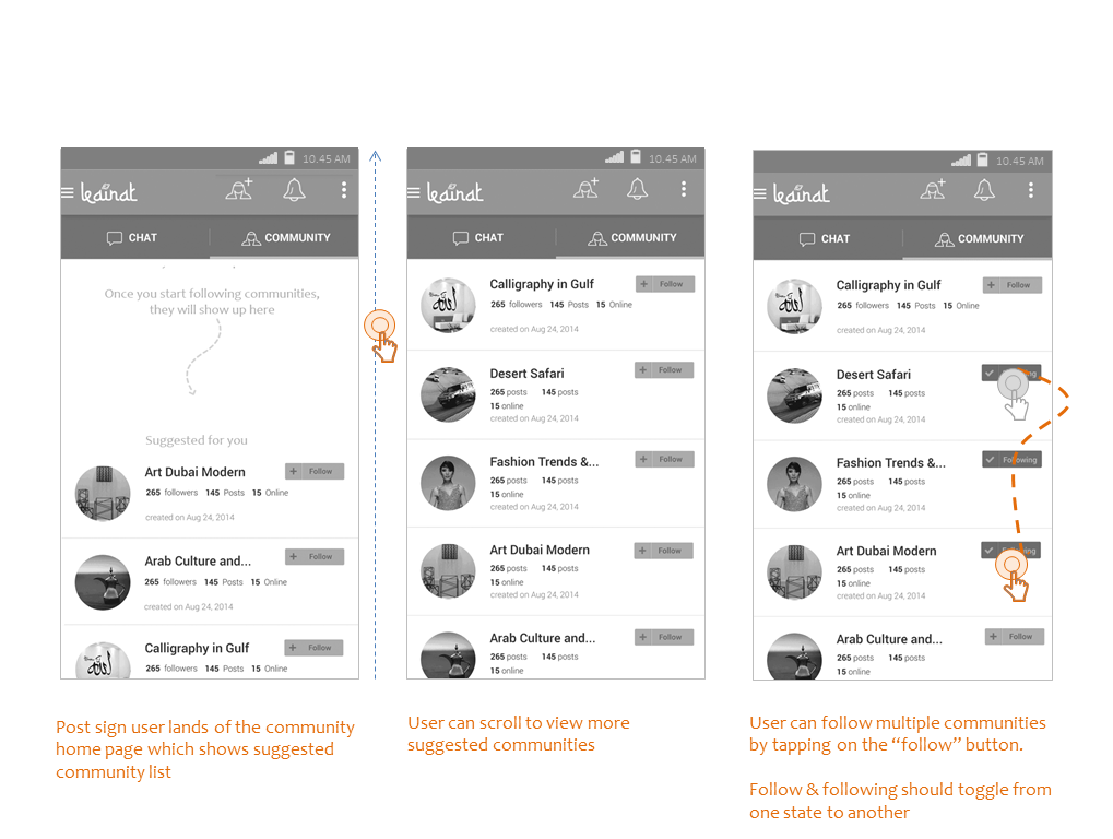 social mobileapp userflow interactiondesign designdirection conceptualization Prototyping productdesign