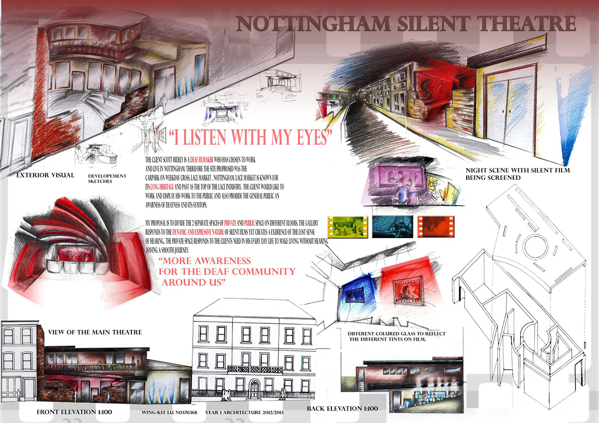 architecture Nottingham Lace Market Theatre silent films