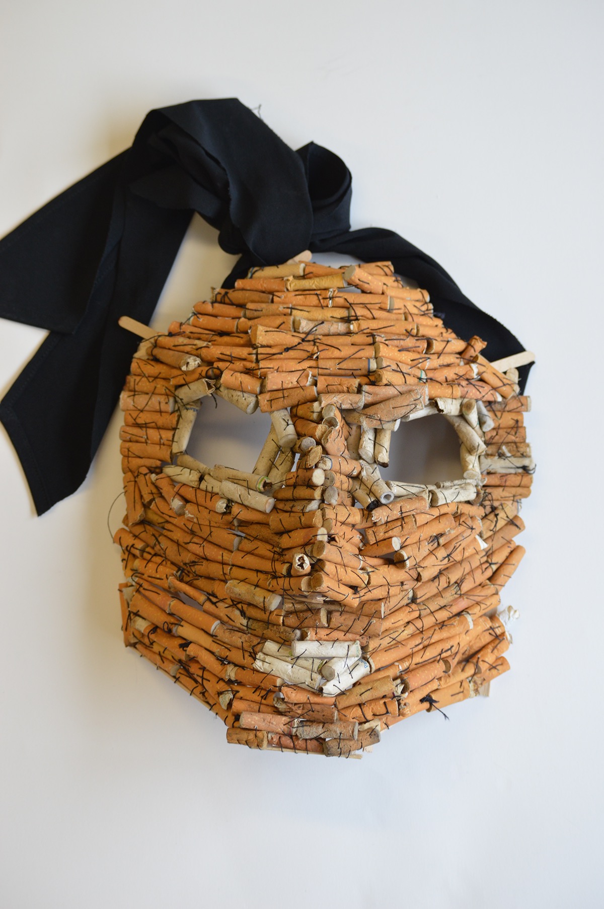 cigarette cigarettes Cigarette Butts mask ashtray found Found objects face appearance