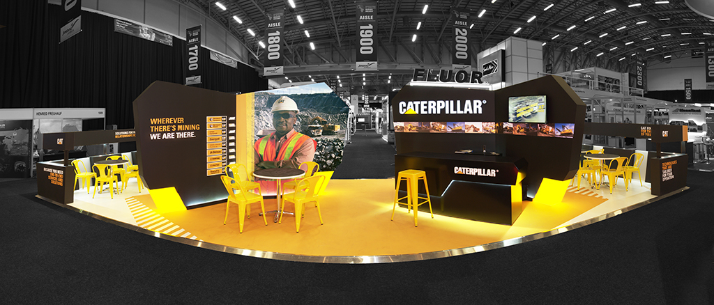 Caterpillar Hott3D CTICC exhibition stand