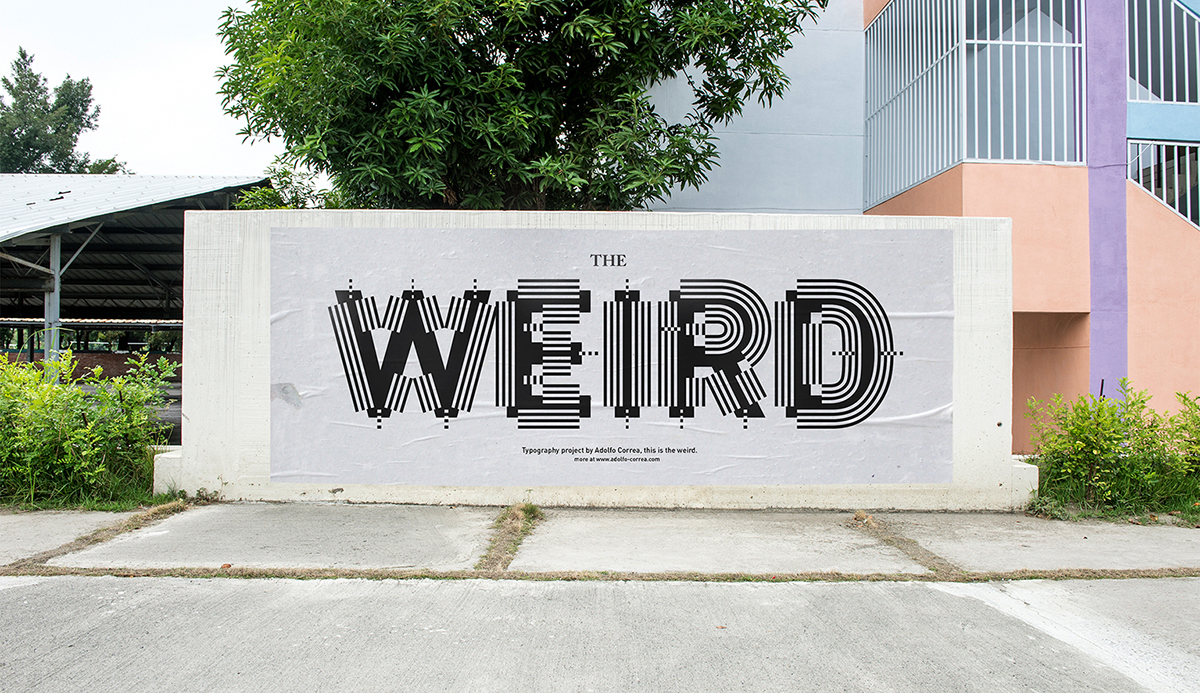 Typography Treatment lettering type walls Street chrome Wired magazine titles numbers 36daysoftype poster berlin weird ipadpro
