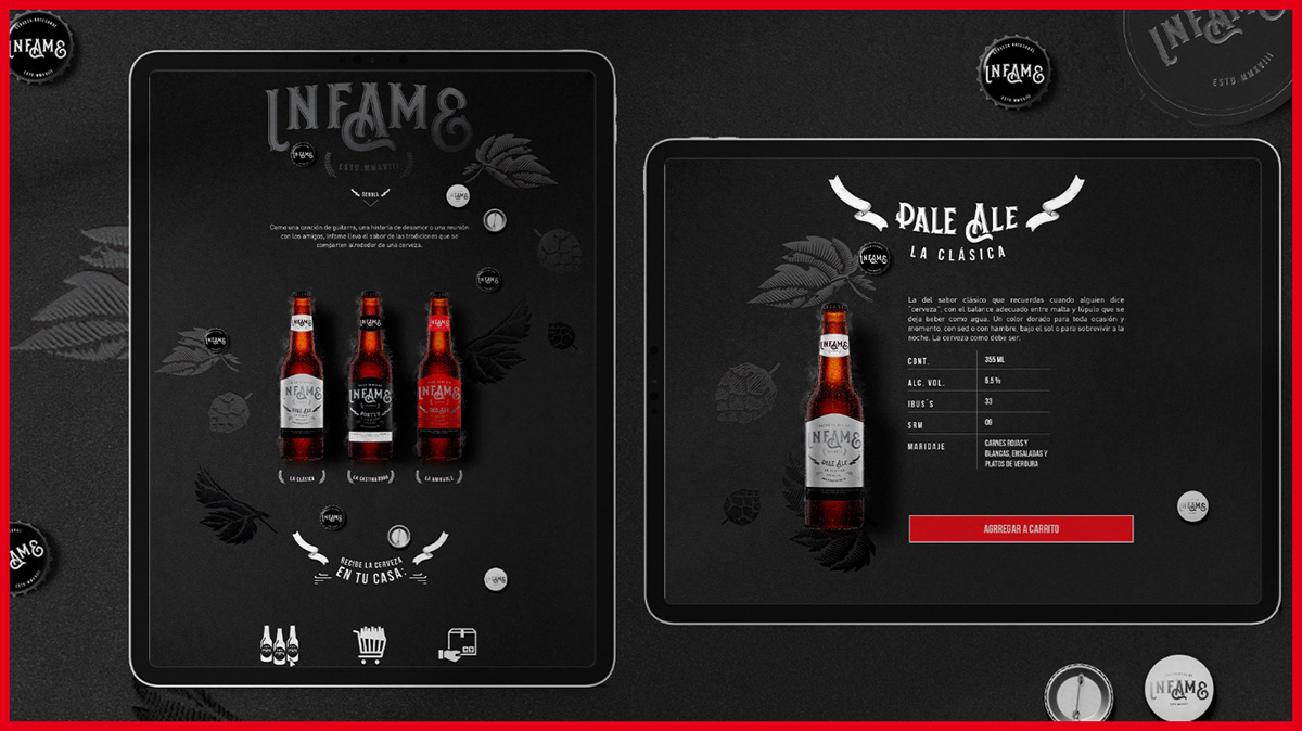 beer bottle branding  devil drink branding Label lettering logo mexico Packaging