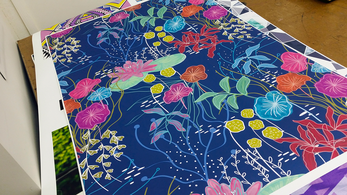 Patterns textile print design pattern water Patrones patron art