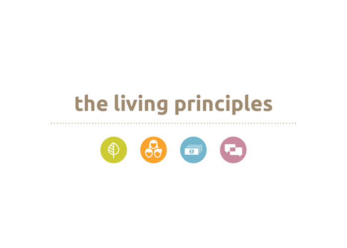 aiga living principles publication design