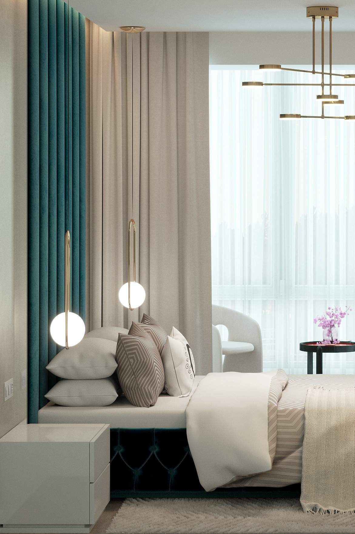 3dsmax corona interiordesign bedroom visualization