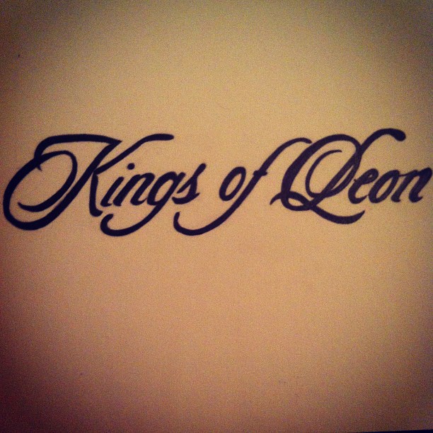 Kings of Leon pencil black and white