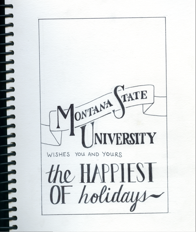 holidays holiday card Montana State University