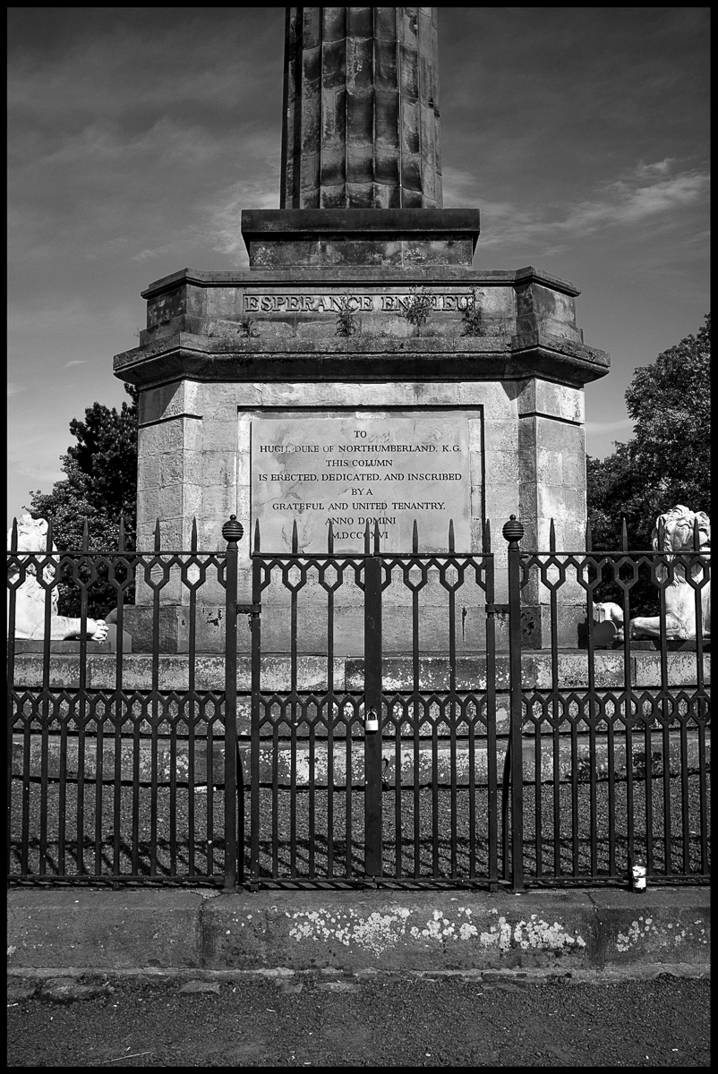 Alnwicktenantrymonument alnwick northumberland monument Tenantry Social Justice