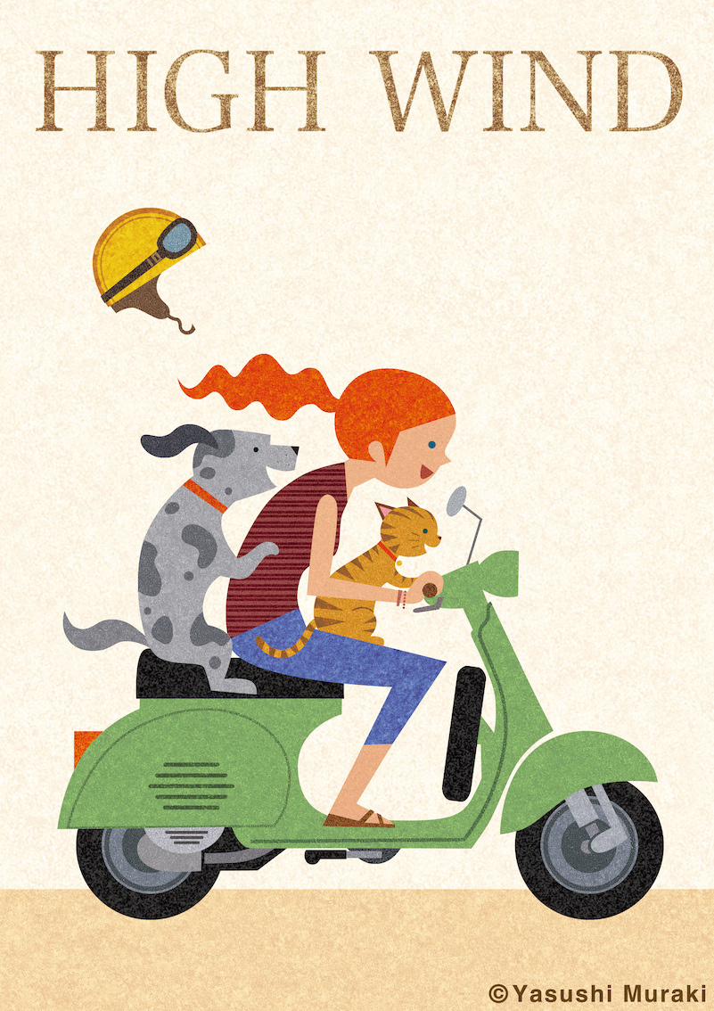 animal Cat cover illustration dog girl kids book Magazine Cover motorcycle Picture book poster