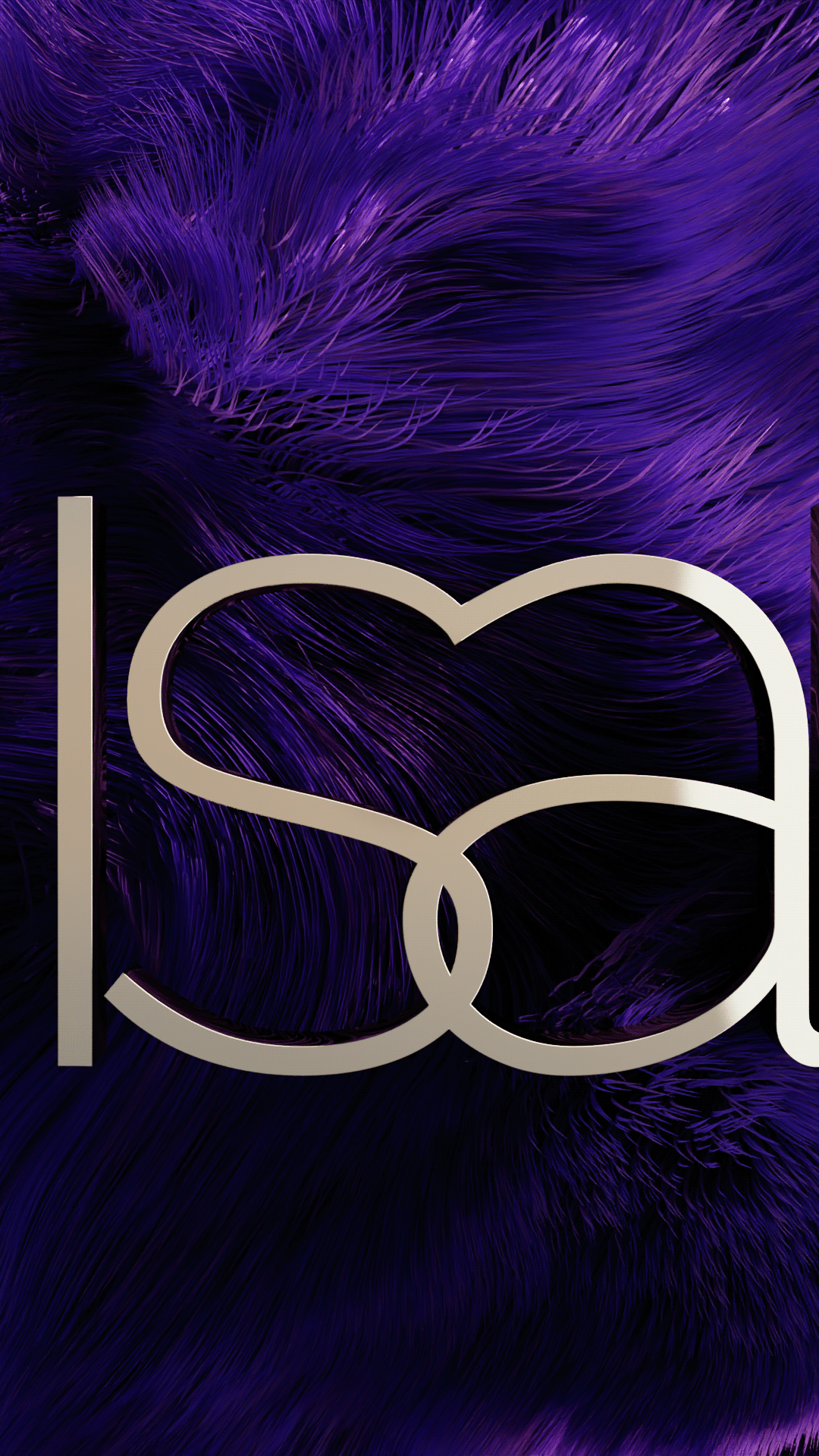 brand name logo 3dlogo purple metallic Fur blender blender3d isabel