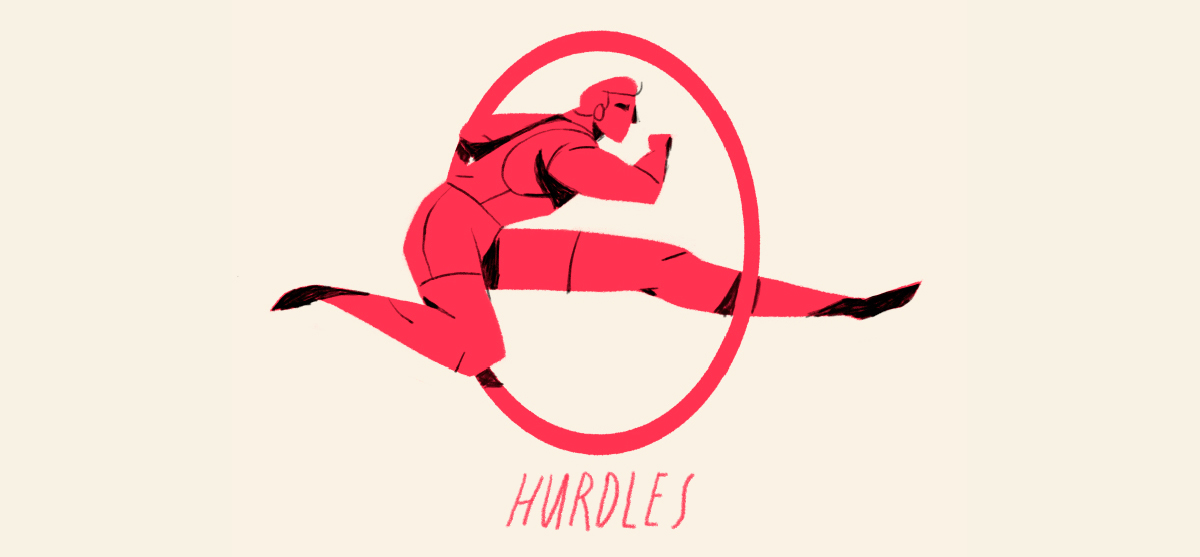 Olympics sports animation  motion graphics  Games Character hurdles Discus high jump javelin