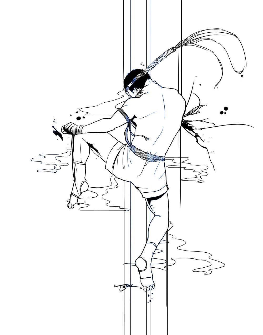 ILLUSTRATION  Character design  concept art muay thai MMA Drawing  Boxing Martial Arts