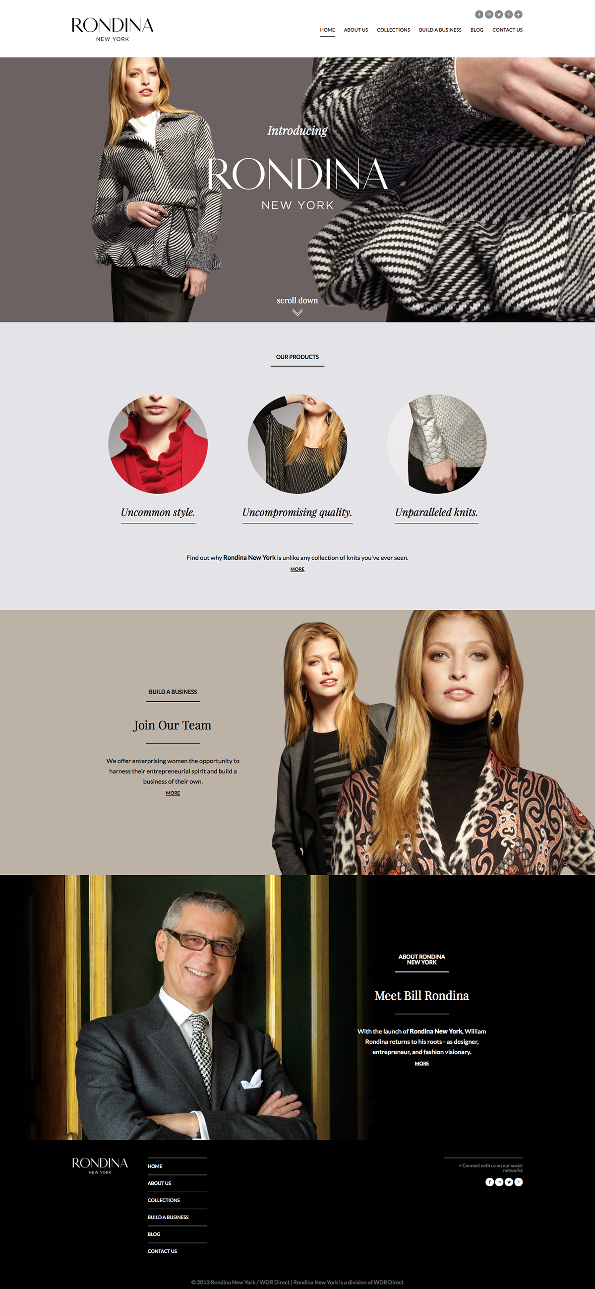 Adobe Portfolio Scrolling Single Page Design minimal clean apparel womenswear wordpress customized