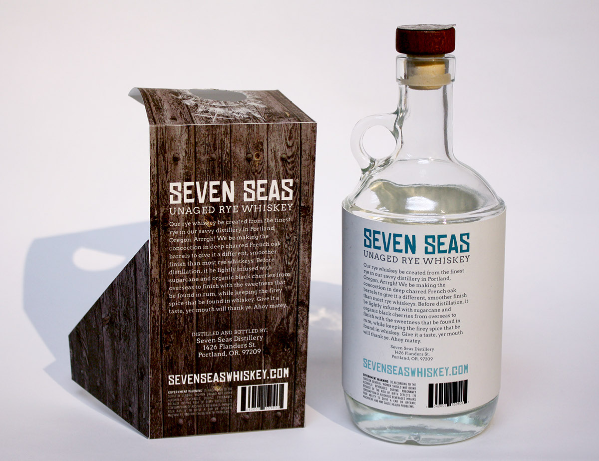Seven Seas Whiskey Rye Whiskey liquor alcohol win the booty the spot billboard magazine ad campaign rye pirates