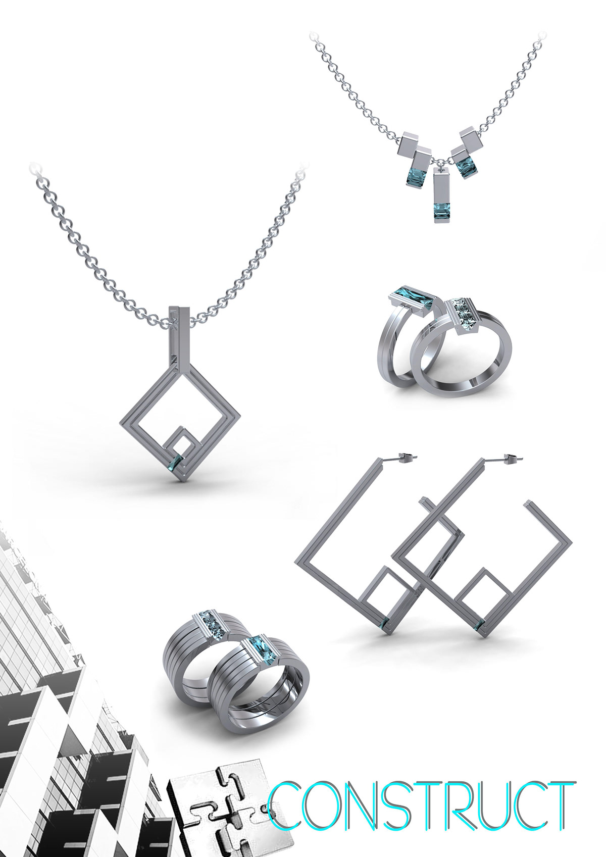 jewelry 3D silver