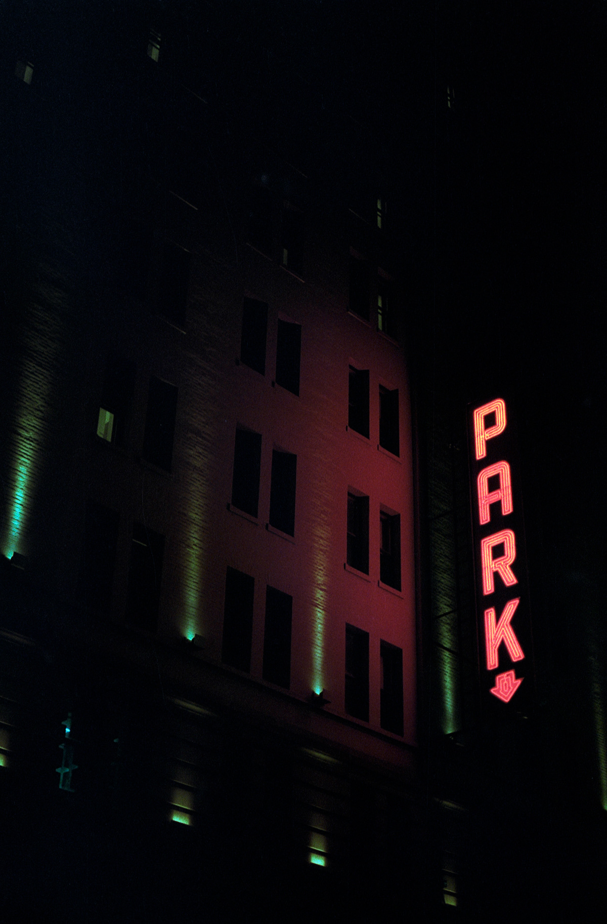 times square midtown night photography 35mm film cinestill film photography kodak neon led lights Manhattan