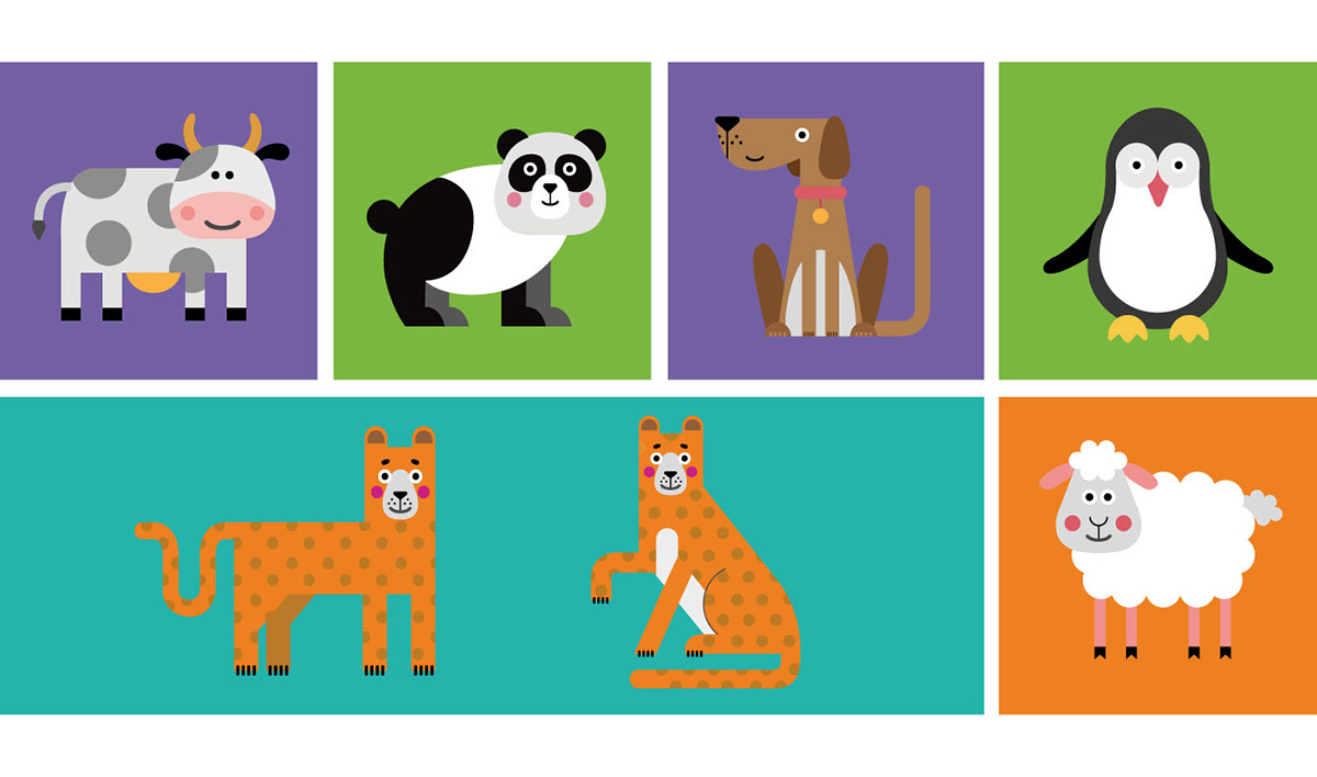 animals ILLUSTRATION  vector kids characters design children art Illustrator toys