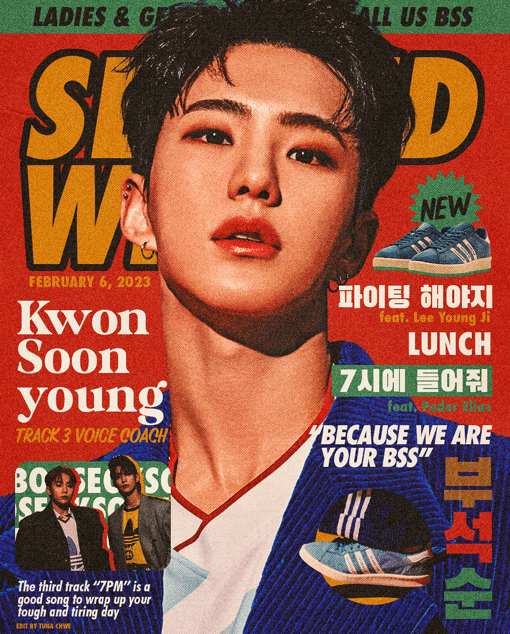 graphic design  kpop kpopedit Retro Seventeen SVT design Layout Magazine Cover print