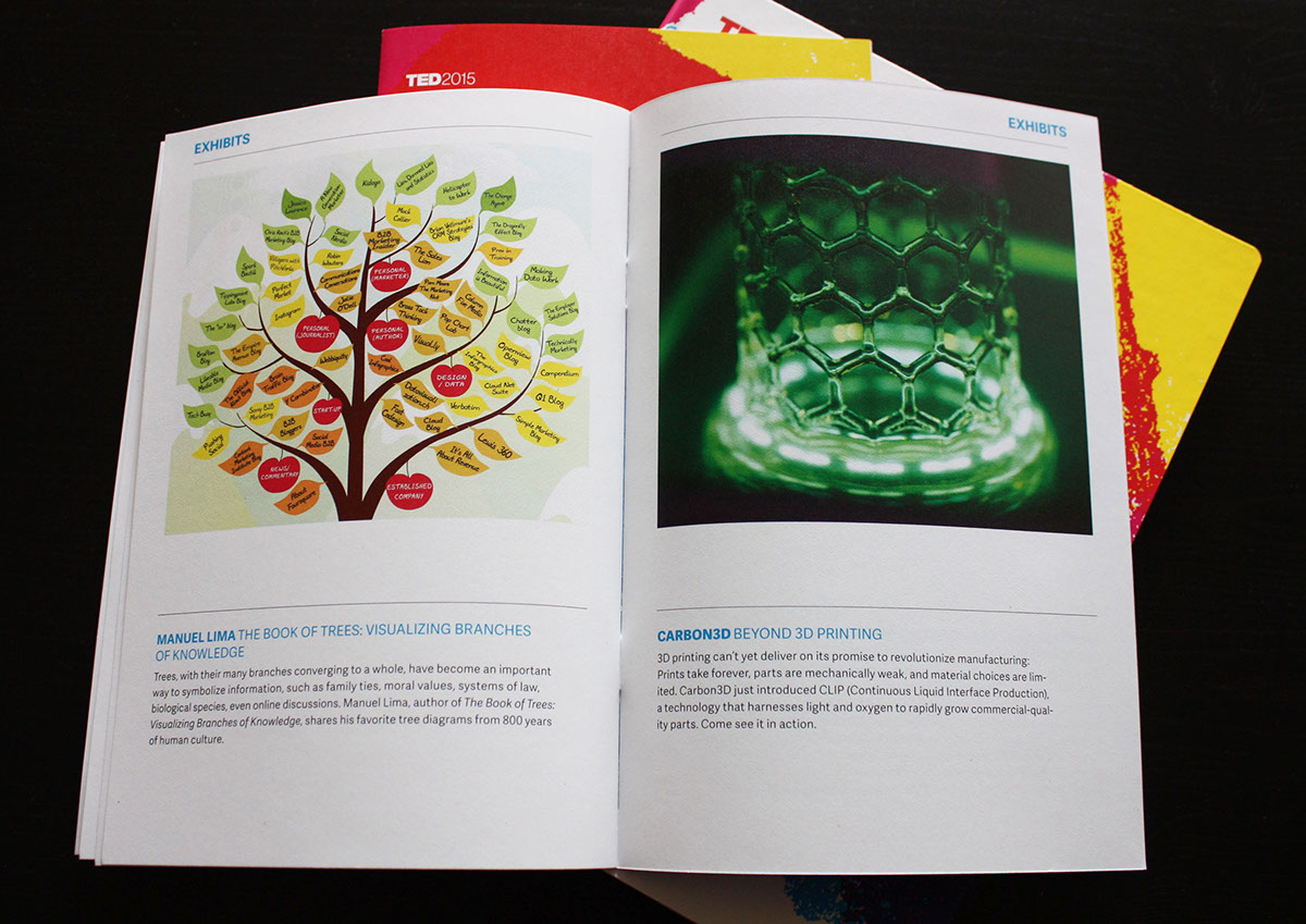 Ted 2015 conference Collateral environmental graphics wayfinding dynamic identity