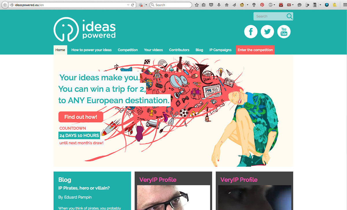 IP ideas powered EU OHIM European Observatory on Infringements of Intellectual Property Rights instrument arts creative rights Fun pink fresh Creativity cool