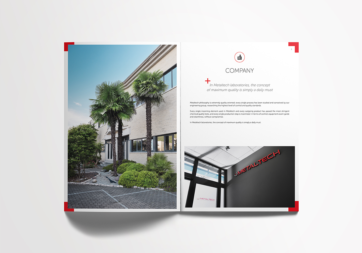 Adobe Portfolio brochure company corporate Technical Brochure minimal
