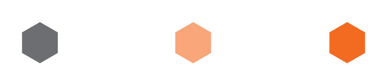 Corporate Identity insurance Hexagons clean logo